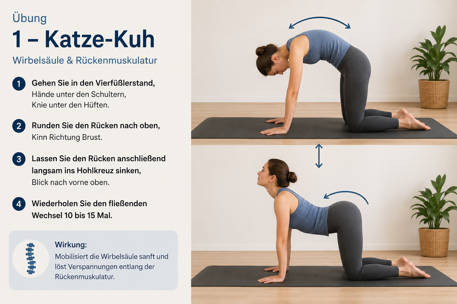 Bandscheibenvorfall Übung Nr. 1