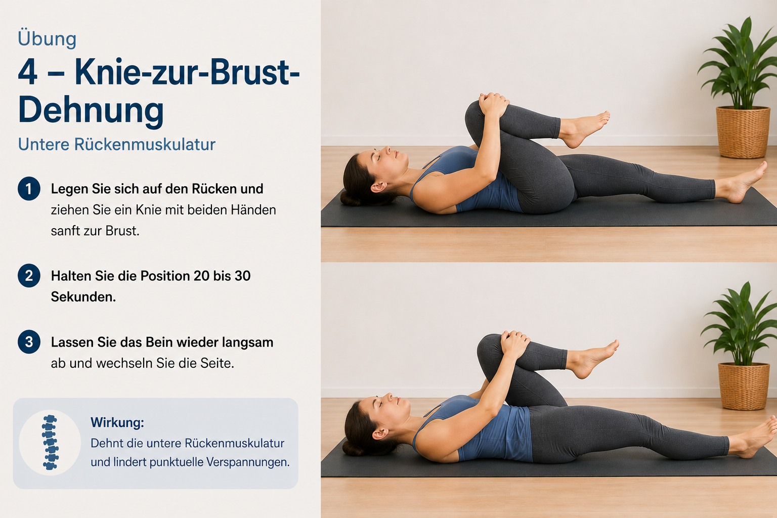 Bandscheibenvorfall Übung Nr. 4
